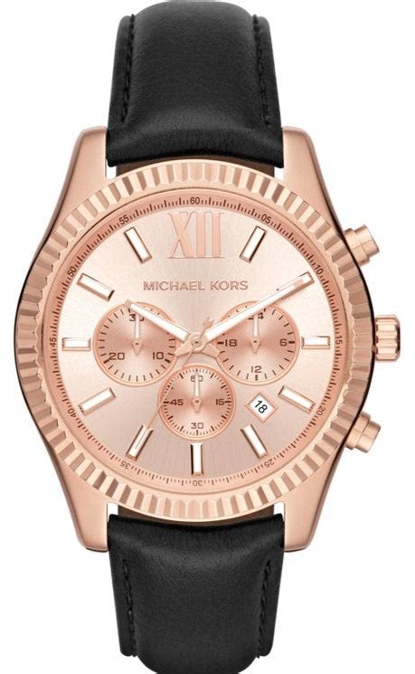 michael kors big watch mk8516|Michael Kors Lexington Chronograph Rose Gold Dial Black .